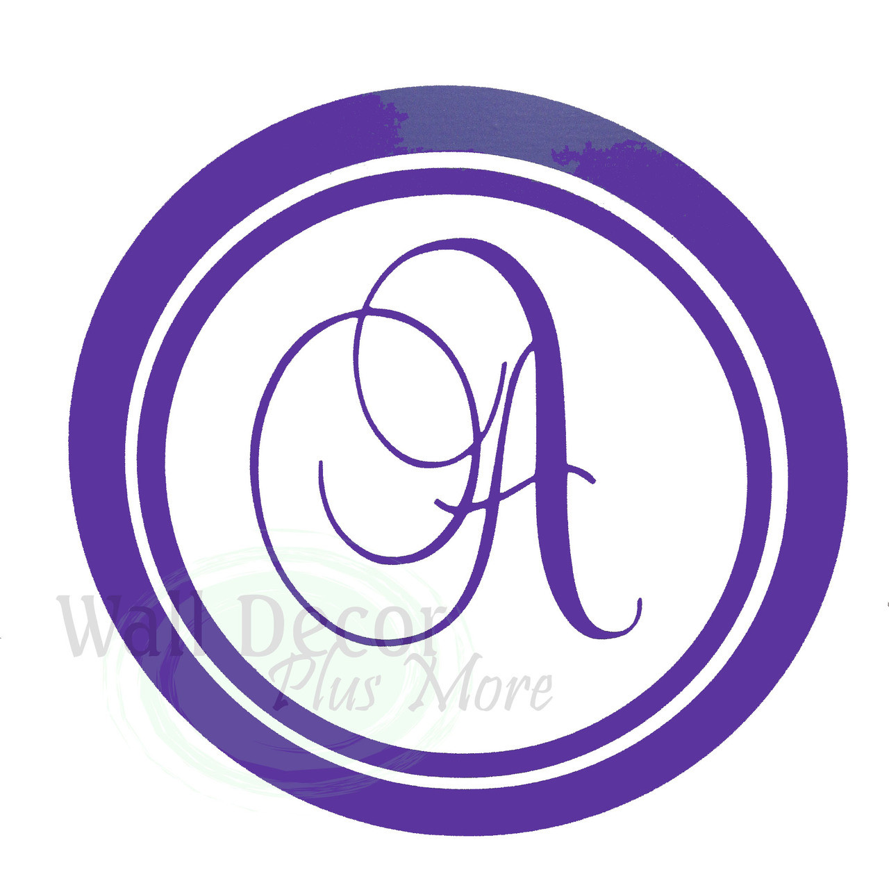Personalized Monogram Letter Wall Stickers Vinyl Decals Custom Graphic