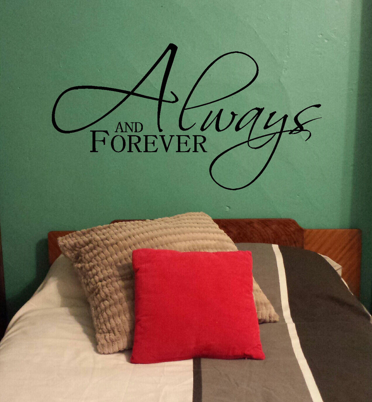 Always and Forever Master Bedroom Love Wall Decal Stickers Vinyl Wall