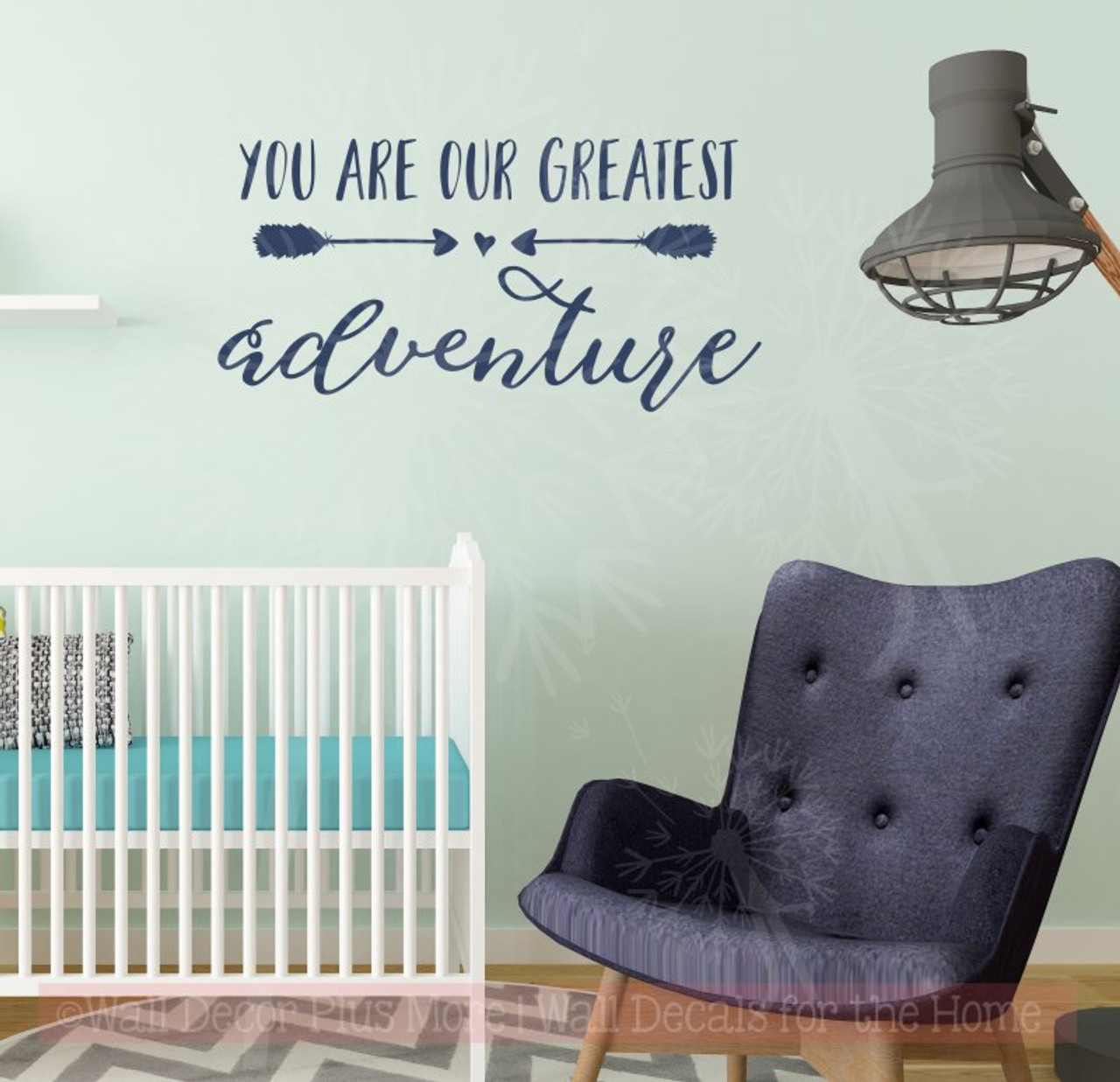 Our Greatest Adventure Baby Wall Decor Vinyl Lettering Nursery Stickers