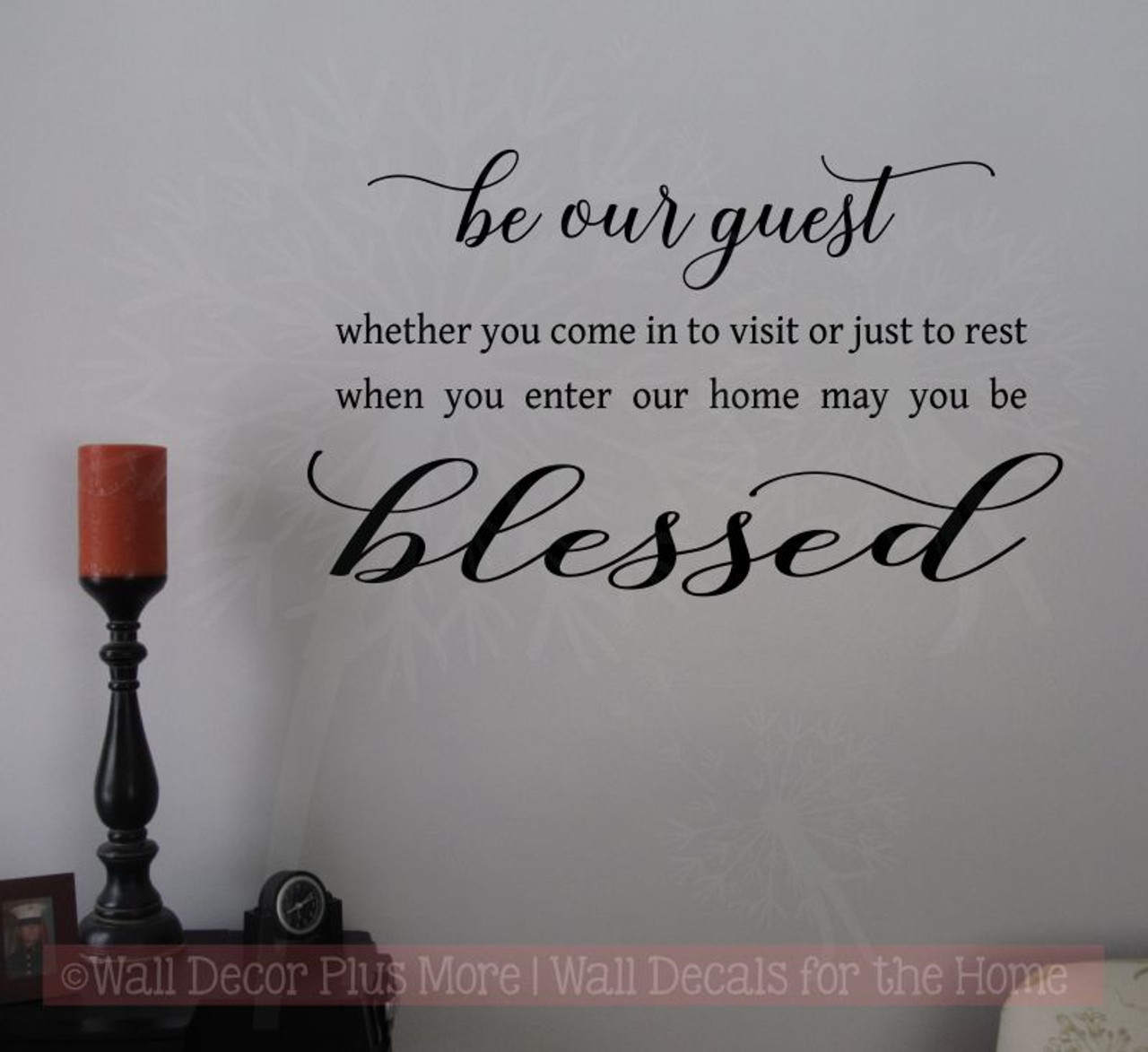 Be Our Guest Vinyl Lettering Decals Wall Stickers for ...