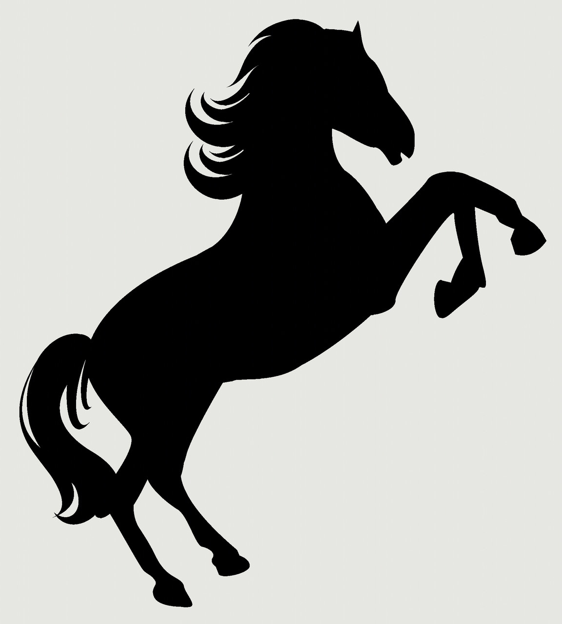 Jumping Horse Silhouette Wall Stickers Decals Western Wall Stickers