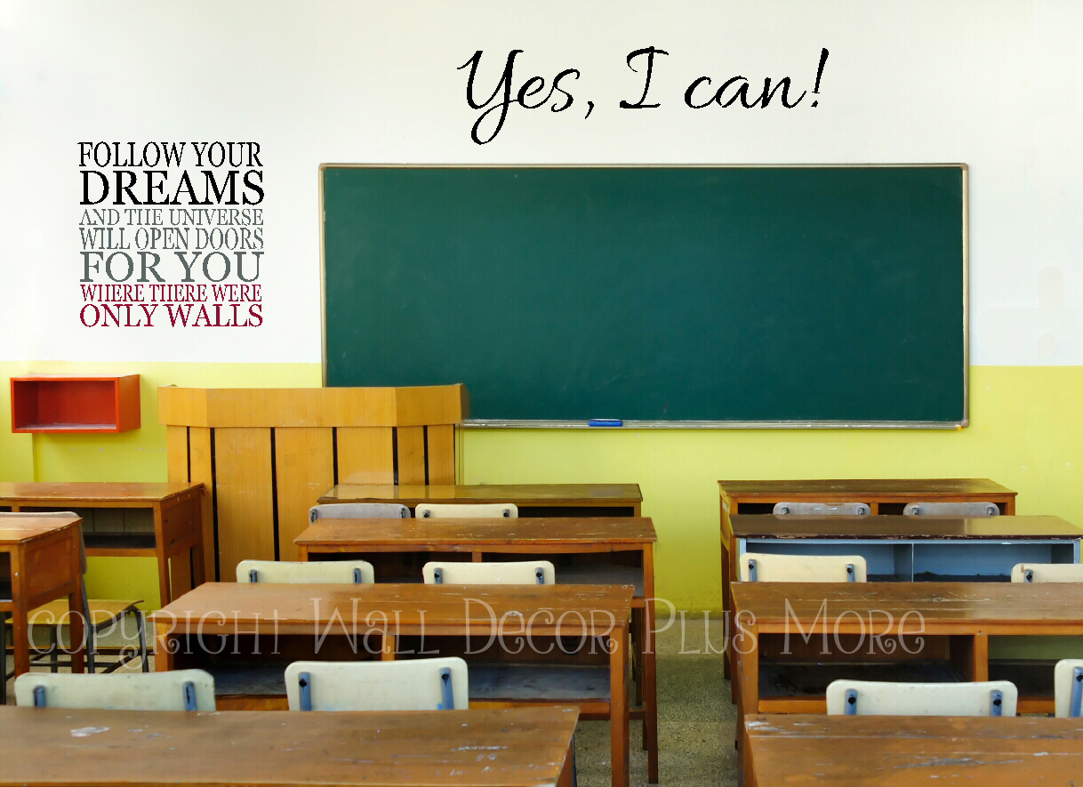 Teachers Here are 5 Wall Decal Quotes Perfect for your Classroom
