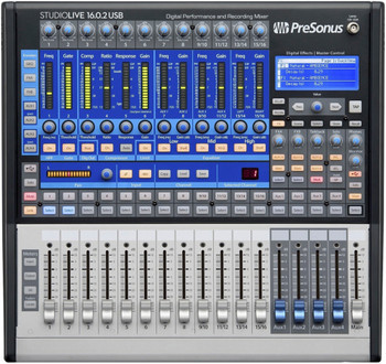 PreSonus StudioLive 16.0.2 USB Digital Mixer 16-channel Digital Mixer with 12 XMAX Preamps, QMix, Built-in DSP Effects, USB 2.0 Audio Interface, and Software Suite PreSonus StudioLive 16.0.2 USB Digital Mixer 16-channel Digital Mixer with 12 XMAX Preamps, QMix, Built-in DSP Effects, USB 2.0 Audio Interface, and Software Suite