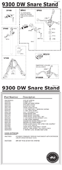 DW HEAVY DUTY SNARE STAND DW HEAVY DUTY SNARE STAND
