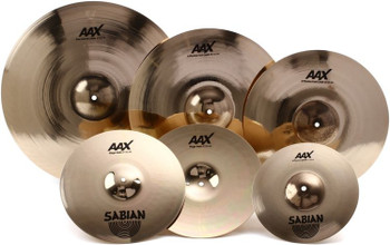 Sabian AAX Praise and Worship 5-piece Cymbal Pack with Bonus 18" Crash Cymbal Pack with 13" Hi-hats, 11" Splash, 16" Crash, 21" Ride, and Bonus 18" Crash Sabian AAX Praise and Worship 5-piece Cymbal Pack with Bonus 18" Crash Cymbal Pack with 13" Hi-hats, 11" Splash, 16" Crash, 21" Ride, and Bonus 18" Crash