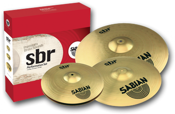 Sabian SBR Performance Cymbal Set - 14" HH, 16" Crash/Ride, 20" Ride SBR Brass Cymbal Set with 14" Hi-Hats, 16" Crash, and a 20" Ride - Modern Bright Sabian SBR Performance Cymbal Set - 14" HH, 16" Crash/Ride, 20" Ride SBR Brass Cymbal Set with 14" Hi-Hats, 16" Crash, and a 20" Ride - Modern Bright
