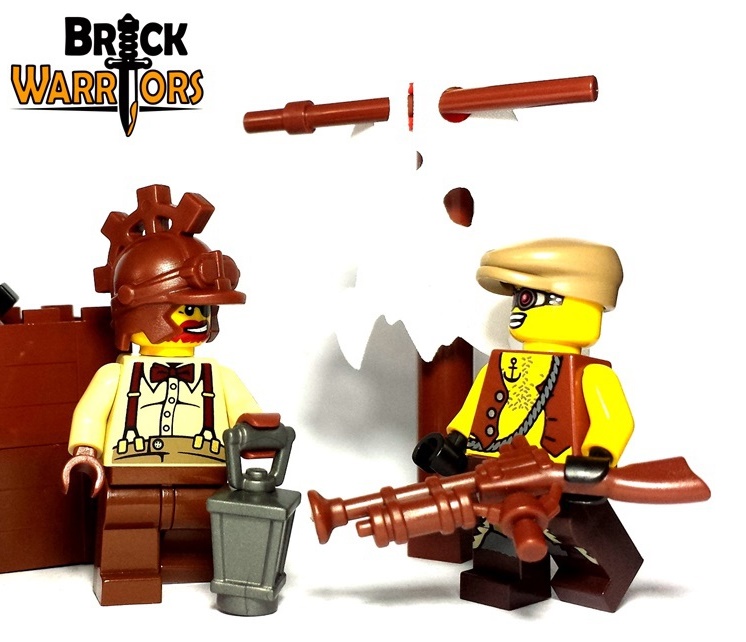 Custom LEGO Gun Highlight - Steampunk Rifle - BrickWarriors