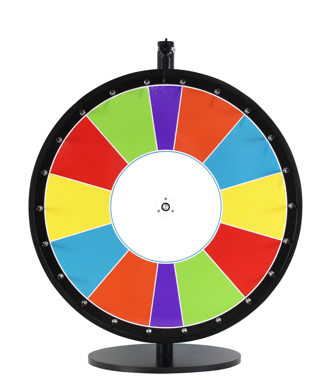 24 inch carnival colors with special sections color dry erase wheel