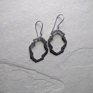 Peony Earrings No. 1 Patina