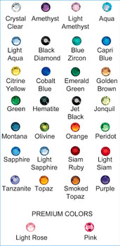 Rhinestone colors Rhinestone colors