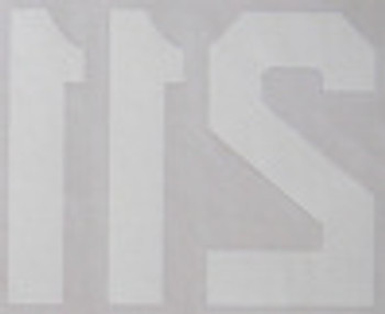 6" White Plastisol numbers 6" White Plastisol numbers