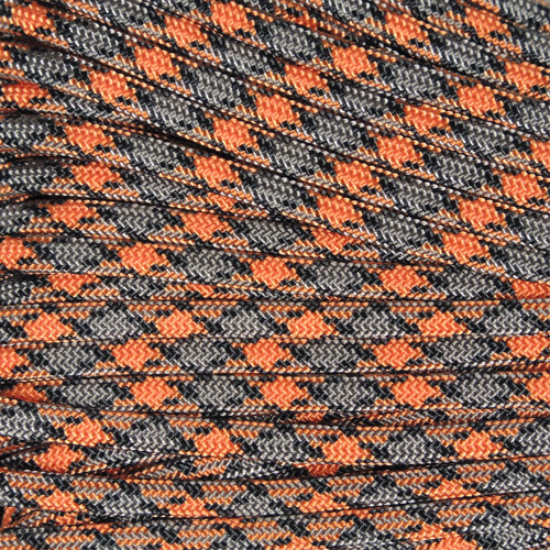 Orange and Gray Camo - 550 Paracord - 100ft