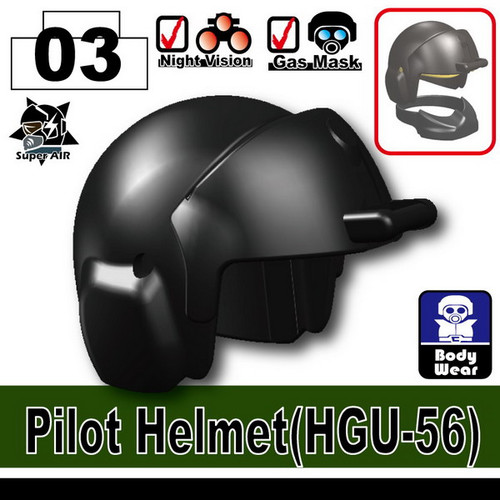 Minifig.Cat Pilot Helmet (HGU-56) Minifig.Cat Pilot Helmet (HGU-56)