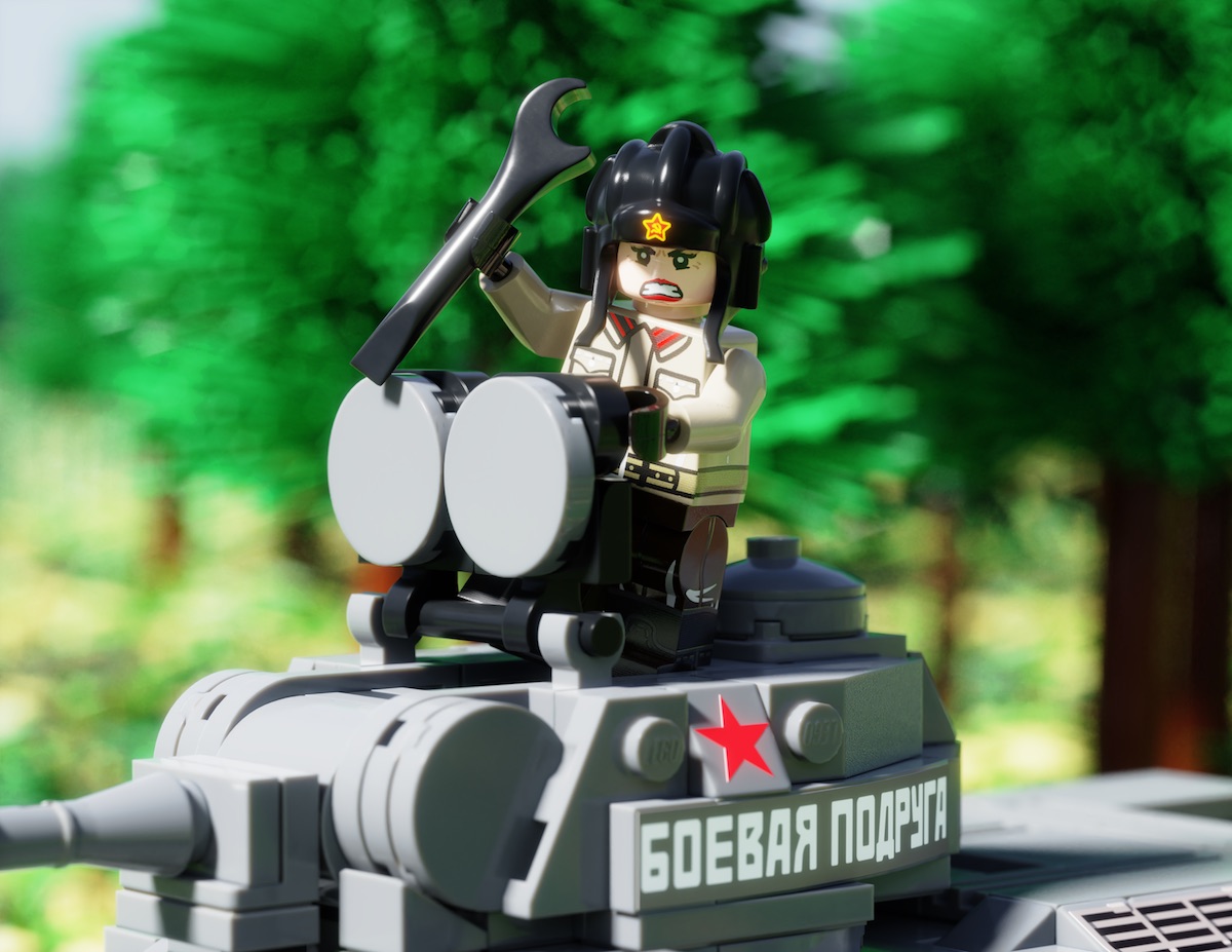 T-34 Model 1943 "Fighting Girlfriend" Add-On Pack with Tank Driver Mariya Oktyabrskaya