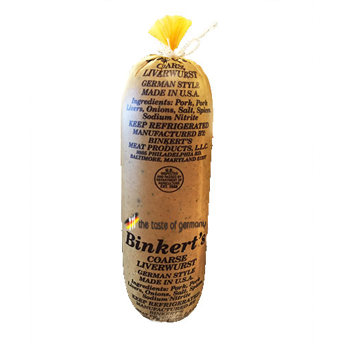 The Taste of Germany Leberwurst Coarse Ground Pork Refrigerated 1lbs.