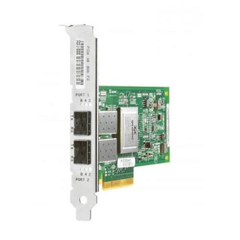 AJ764A HP StorageWorks 82Q Dual Port Fibre Channel 8Gbps PCI Express 2.0 x4 HBA Controller Card AJ764A HP StorageWorks 82Q Dual Port Fibre Channel 8Gbps PCI Express 2.0 x4 HBA Controller Card