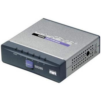 SD205 Linksys 5-Port 10/100Mbps RJ45 High-Speed Switch (Refurbished) SD205 Linksys 5-Port 10/100Mbps RJ45 High-Speed Switch (Refurbished)