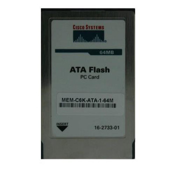 MEM-C6K-ATA-1-64M Cisco 64MB Flash Memory for Catalyst 6500 Supervisor ATA Type I MEM-C6K-ATA-1-64M Cisco 64MB Flash Memory for Catalyst 6500 Supervisor ATA Type I