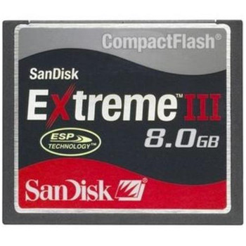 SDCFX3-8192 SanDisk Extreme III 8GB CompactFlash (CF) Memory Card SDCFX3-8192 SanDisk Extreme III 8GB CompactFlash (CF) Memory Card
