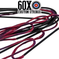 black and cherry red serving custom bowstring