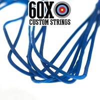 blue with serving custom bow string