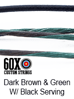 dark-brown-green-w-black-serving-custom-bow-string-color.png dark brown green w black serving custom bow string