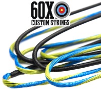 color bow serving string electric blue kiwi custom silver strings bowstring 60x