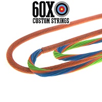 flo green electric blue w flo orange pinstripe serving custom bow string