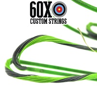 silver w flo green serving custom bow string