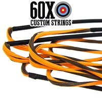 flo orange tan with black serving custom bowstring