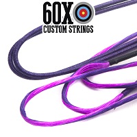 flo purple serving custom bow string