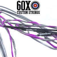 flo purple w silver serving 60x speed nocks bowstring