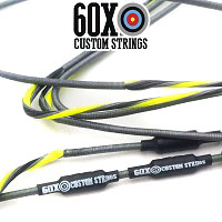 flo yellow black w silver pinstripe serving custom bow string