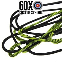 flo yellow green spec w black serving bowstring