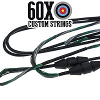 green black silver w serving custom bow string