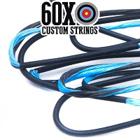 light blue with black serving custom bow string