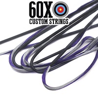 purple silver with black serving custom bow string