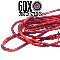 red spec w/ neon red serving custom bowstring