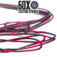red and black custom bowstrings for archery