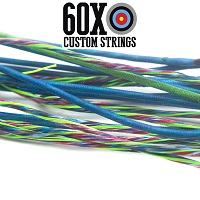 red white blue spec winter camo bow string