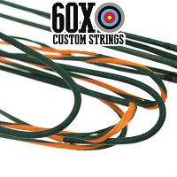 sunset green with green serving custom bow string