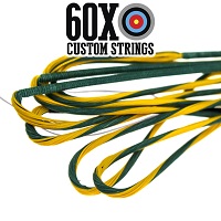 yellow green w green serving custom bowstring
