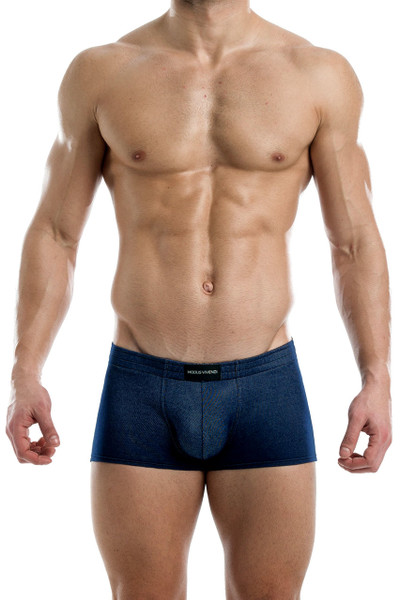 Indigo - Modus Vivendi Indigo Boxer 12621 - Front View - Topdrawers Underwear for Men Indigo - Modus Vivendi Indigo Boxer 12621 - Front View - Topdrawers Underwear for Men