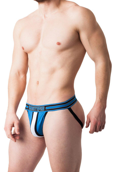 Blue - Nasty Pig Third Base Jock Strap 5564 - Side View - Topdrawers Underwear for Men Blue - Nasty Pig Third Base Jock Strap 5564 - Side View - Topdrawers Underwear for Men