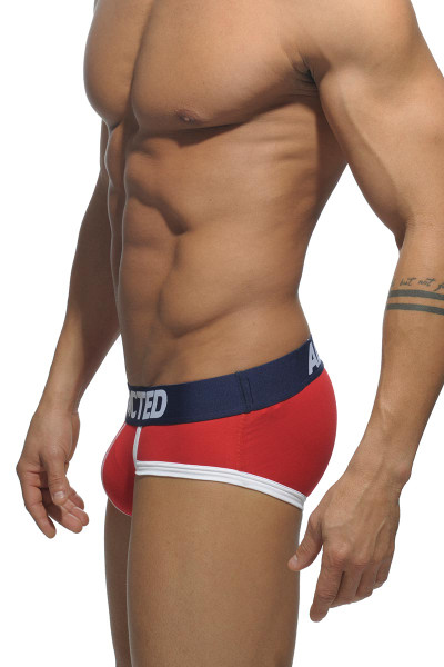 06 Red - Addicted Basic Brief AD301P-1 - Side View - Topdrawers Underwear for Men 06 Red - Addicted Basic Brief AD301P-1 - Side View - Topdrawers Underwear for Men