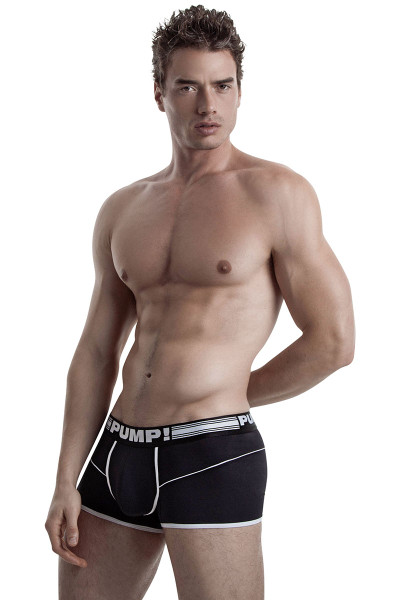 Black - PUMP! Free-Fit Boxer 11070 - Front View - Topdrawers Underwear for Men Black - PUMP! Free-Fit Boxer 11070 - Front View - Topdrawers Underwear for Men