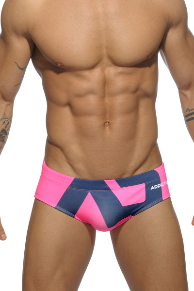 24 Fuchsia - Addicted Extra-Large AD Logo Swim Brief ADS045 - Front View - Topdrawers Swimwear for Men 24 Fuchsia - Addicted Extra-Large AD Logo Swim Brief ADS045 - Front View - Topdrawers Swimwear for Men