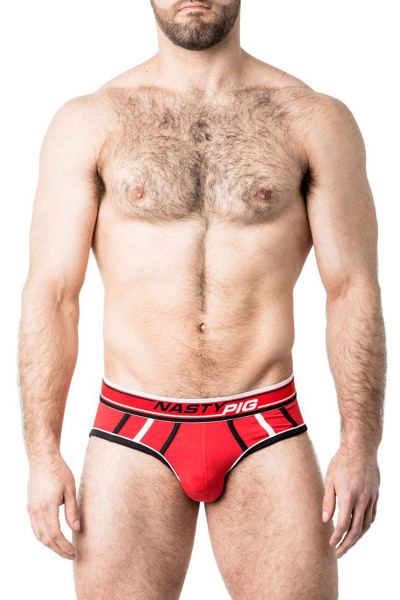 Red - Nasty Pig Speed Demon Brief 5569 - Front View - Topdrawers Underwear for Men Red - Nasty Pig Speed Demon Brief 5569 - Front View - Topdrawers Underwear for Men