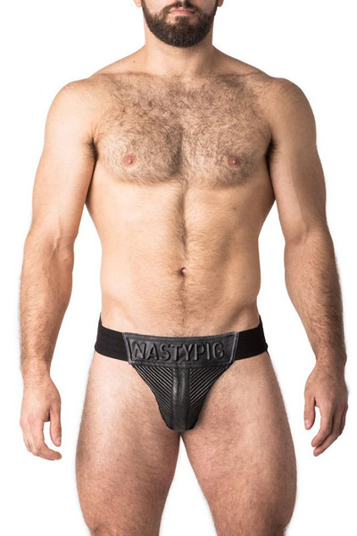 Black - Nasty Pig Motocross Jock Strap 5579 - Front View - Topdrawers Underwear for Men Black - Nasty Pig Motocross Jock Strap 5579 - Front View - Topdrawers Underwear for Men