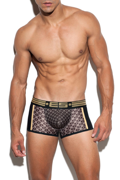 13 Brown - ES Collection Cravat Print Boxer UN233 - Front View - Topdrawers Underwear for Men 13 Brown - ES Collection Cravat Print Boxer UN233 - Front View - Topdrawers Underwear for Men